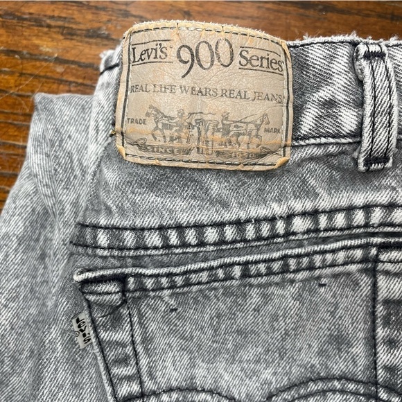 Vintage Levi’s 900 Series Gray Acid Wash Jeans | High Waist Tapered | Rare Sz 5 - Picture 8 of 15